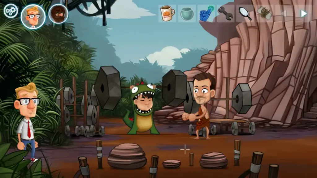 Justin Wack and the Big Time Hack Urmenschen Gewichte stemmen
