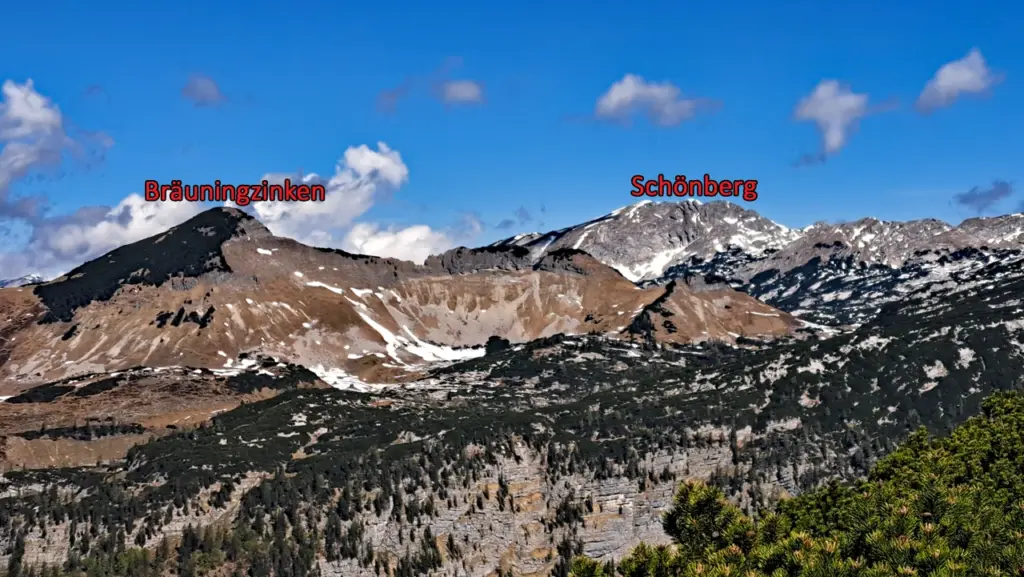 Bräuningzinken und Schönberg