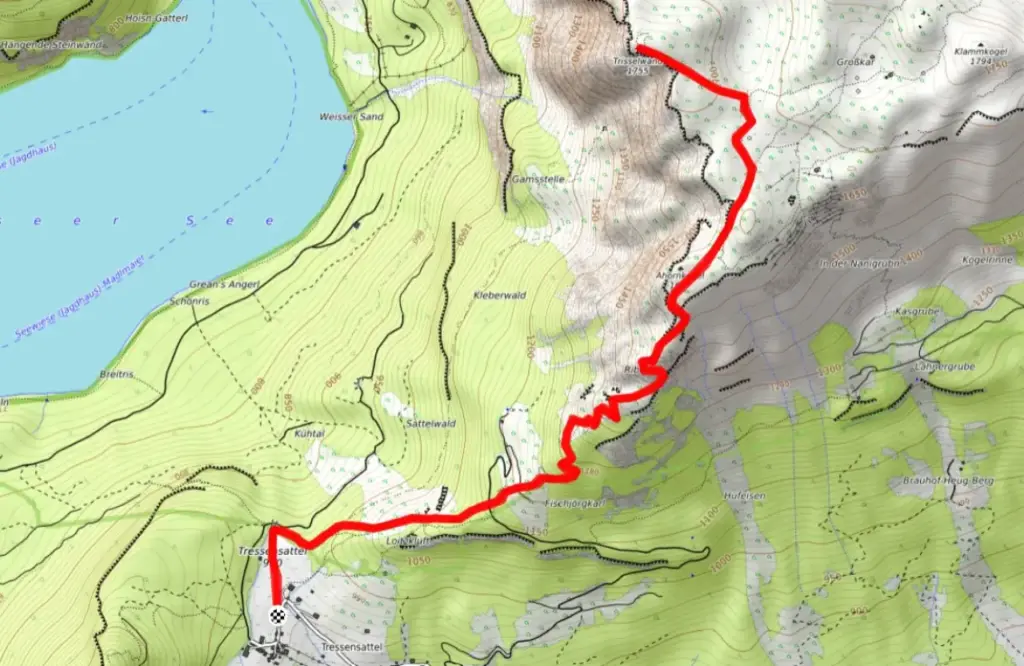 Route auf die Trisselwand