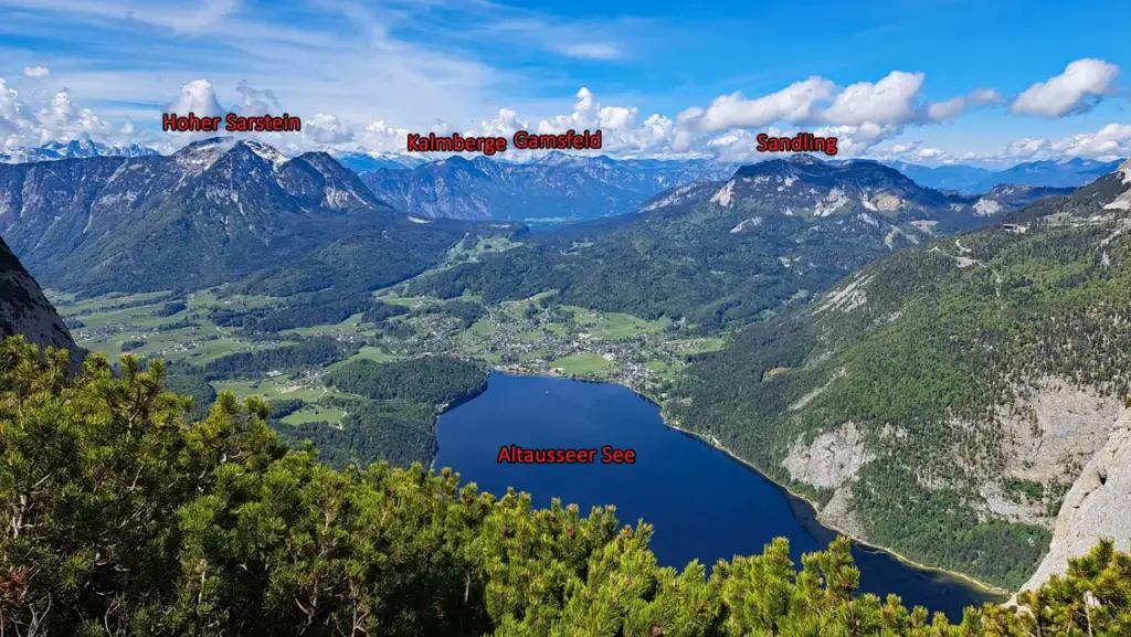 Trisselwand Aufstieg Panorama
