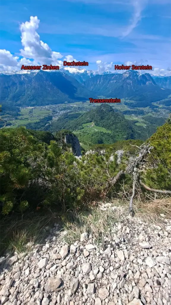 Trisselwand Aufstieg Bergpanorama