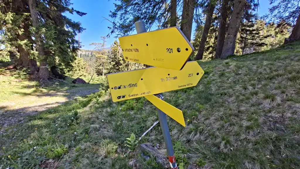 Abzweigung Sandling Normalweg