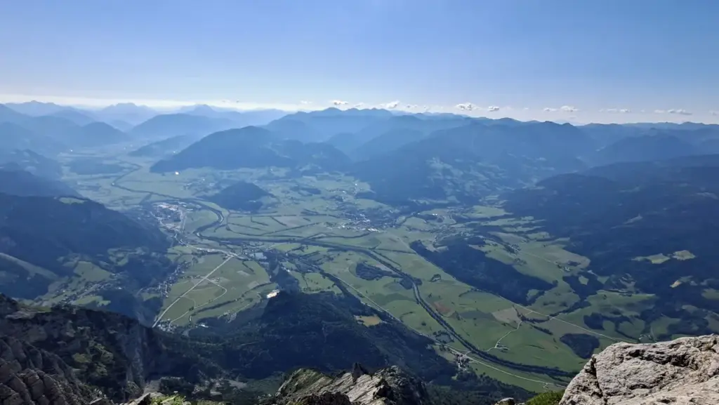 Grimming Gipfel Panorama Richtung Osten